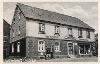 Gastwirtschaft Emil Steup in Oellingen 1942